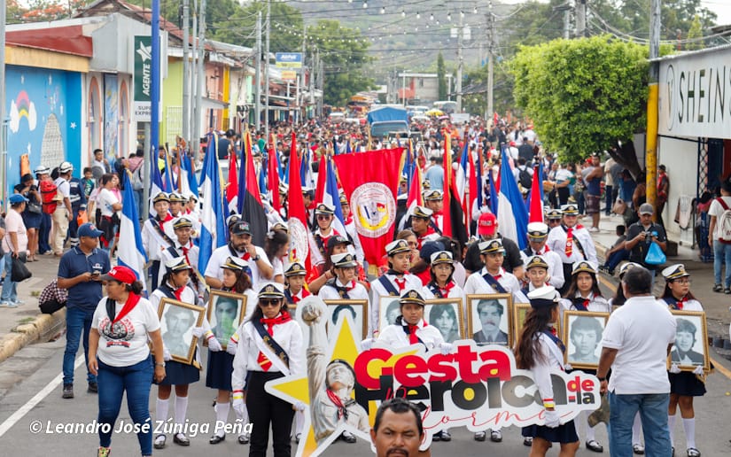 Masaya protagoniza caminata en honor a los Héroes de La Reforma