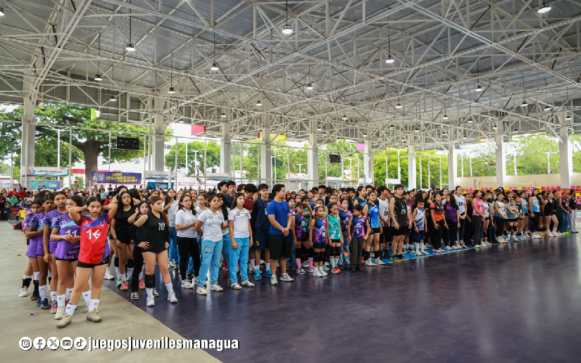 Inauguran Campeonato de Voleibol como parte de los Juegos Juveniles Managua 2026