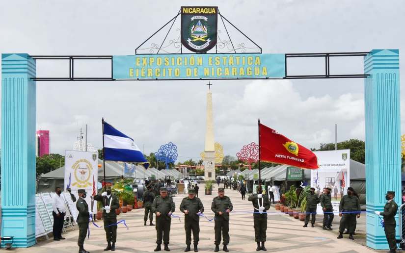 Inauguración de la Exposición Estática del Ejército de Nicaragua