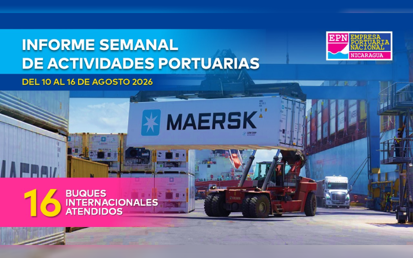 Puertos de Nicaragua reciben más de 195.000 toneladas de carga en una semana