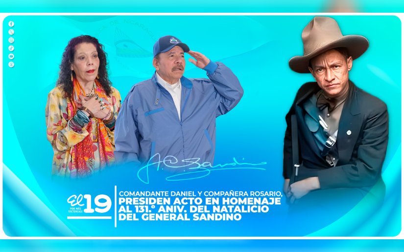En vivo: Acto conmemorativo por el 131.° aniversario del natalicio del General Sandino