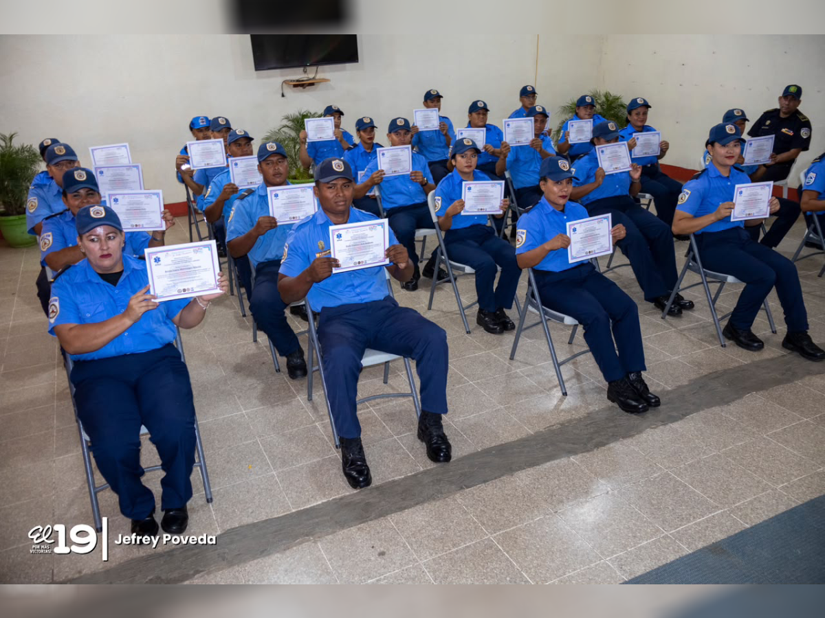 Bomberos de Nicaragua culminan curso de atención prehospitalaria avanzada
