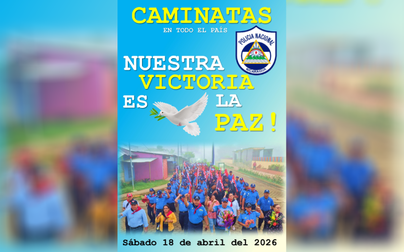 Caminatas para celebrar el don de Dios, el magnífico, el supremo, que es la Paz, en Nicaragua bendita