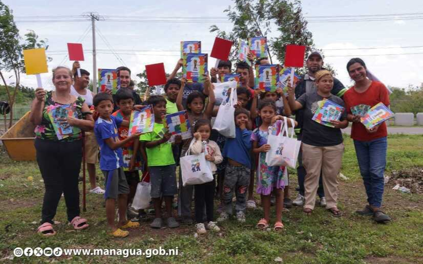 Niños y niñas protagonistas de Jornada Comunitaria de Limpieza y Recuperación de Espacio Público
