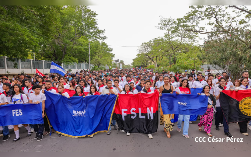 Juventud Sandinista rinde homenaje a los Héroes y Mártires del 23 de julio