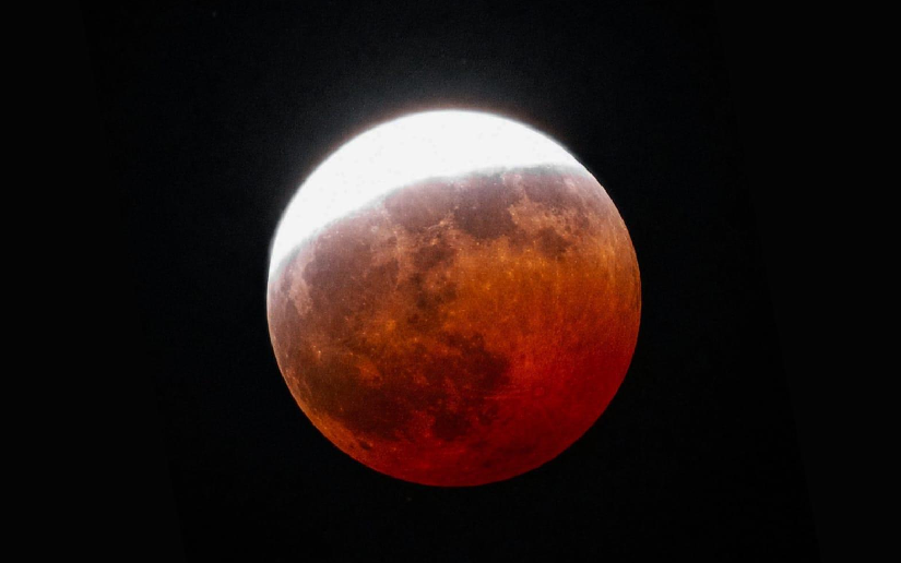 Eclipse desde el Cerro Negro y Volcán Masaya