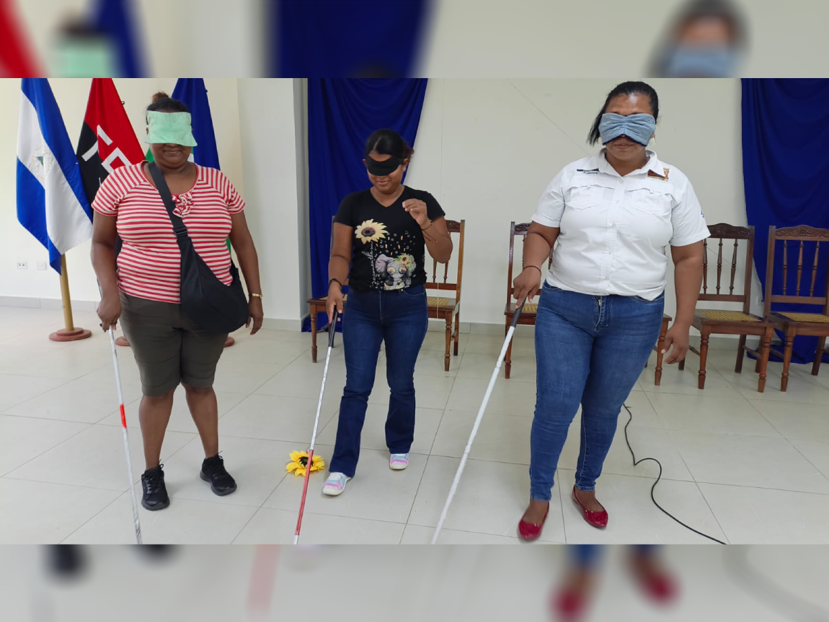 Gobierno Sandinista fortalece derechos de personas con discapacidad visual en Bilwi