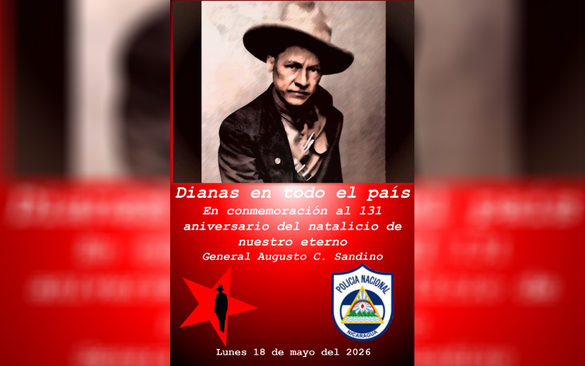 Dianas en celebración del aniversario de nacimiento del General Sandino