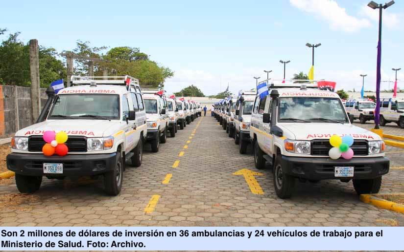 Gobierno entregará 36 ambulancias y 24 vehículos de trabajo al Ministerio de Salud